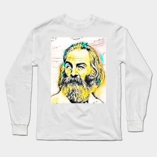 Walt Whitman Portrait | Walt Whitman Artwork 2 Long Sleeve T-Shirt